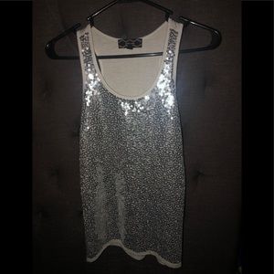 Sequin tank top